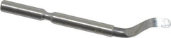Shaviv - E100C Right-Handed Carbide Deburring Swivel Blade - Use on Hole Edge & Straight Edge Surfaces, Adjustable - Exact Tooling