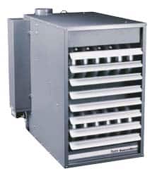 Mestek - 350,000 BTU/Hour Input, 283,500 BTU/Hour Output, 5,600 CFM Tubular Gas Fired Suspended Heater - Exact Tooling