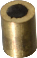 Mag-Mate - 3/16" Diam x 1/4" High, 0.27, 0.28 Lb Average Pull Force, 0.55 Lb Max Pull Force, Neodymium Rare Earth Shielded Magnet - Brass Shield, 0.032" Shielding Wall Thickness - Exact Tooling