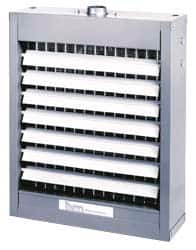 Mestek - 18" Fan Diam, 2000 CFM, Steam & Hot Water, Horizontal Hydronic Suspended Heater - Exact Tooling