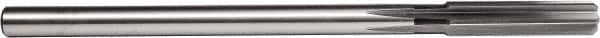 Union Butterfield - #14 High Speed Steel 6 Flute Chucking Reamer - Straight Flute, 0.1755" Straight Shank, 1-1/8" Flute Length, 4-1/2" OAL - Exact Tooling