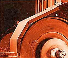 Norton - 4" Wide x 132" OAL, 40 Grit, Aluminum Oxide Abrasive Belt - Aluminum Oxide, Coarse, Coated, X Weighted Cloth Backing, Series R228 - Exact Tooling