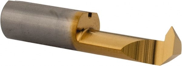 Iscar - 15mm Cutting Depth, 16 to 24 TPI, 7mm Diam, Internal Thread, Solid Carbide, Single Point Threading Tool - TiCN/TiN Finish, 30mm OAL, 7mm Shank Diam, 2.8mm Projection from Center, 55° Profile Angle - Exact Tooling
