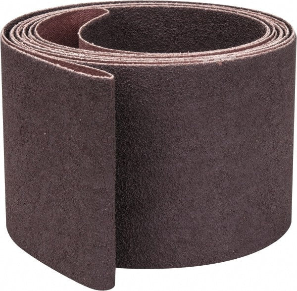 Norton - 3" Wide x 132" OAL, 60 Grit, Aluminum Oxide Abrasive Belt - Aluminum Oxide, Medium, Coated, X Weighted Cloth Backing, Series R228 - Exact Tooling