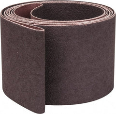 Norton - 3" Wide x 132" OAL, 60 Grit, Aluminum Oxide Abrasive Belt - Aluminum Oxide, Medium, Coated, X Weighted Cloth Backing, Series R228 - Exact Tooling