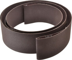 Norton - 3" Wide x 132" OAL, 120 Grit, Aluminum Oxide Abrasive Belt - Aluminum Oxide, Fine, Coated, X Weighted Cloth Backing, Series R228 - Exact Tooling