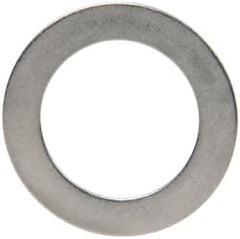 Made in USA - 0.01" Thick, 1/2" Inside x 3/4" OD, Round Shim - 7/16" Screw, Uncoated 316 Stainless Steel - Exact Tooling