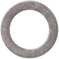 Made in USA - 0.03" Thick, 1/2" Inside x 3/4" OD, Round Shim - 7/16" Screw, Uncoated 316 Stainless Steel - Exact Tooling