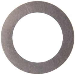 Made in USA - 0.005" Thick, 1/2" Inside x 3/4" OD, Round Shim - 7/16" Screw, Uncoated 316 Stainless Steel - Exact Tooling