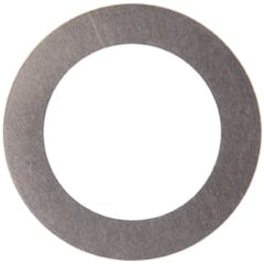 Made in USA - 0.005" Thick, 1/2" Inside x 3/4" OD, Round Shim - 7/16" Screw, Uncoated 316 Stainless Steel - Exact Tooling
