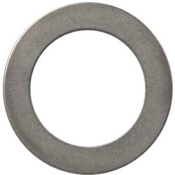 Made in USA - 0.016" Thick, 3/4" Inside x 1-1/8" OD, Round Shim - 5/8" Screw, Uncoated 316 Stainless Steel - Exact Tooling