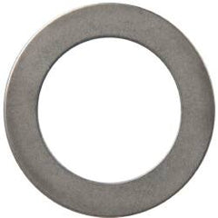 Made in USA - 0.016" Thick, 3/4" Inside x 1-1/8" OD, Round Shim - 5/8" Screw, Uncoated 316 Stainless Steel - Exact Tooling