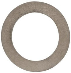 Made in USA - 0.016" Thick, 1" Inside x 1-1/2" OD, Round Shim - 7/8" Screw, Uncoated 316 Stainless Steel - Exact Tooling
