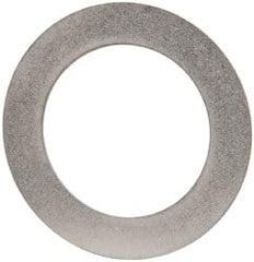 Made in USA - 0.02" Thick, 1" Inside x 1-1/2" OD, Round Shim - 7/8" Screw, Uncoated 316 Stainless Steel - Exact Tooling