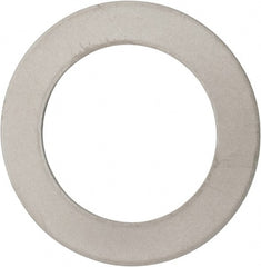 Made in USA - 0.03" Thick, 1" Inside x 1-1/2" OD, Round Shim - 7/8" Screw, Uncoated 316 Stainless Steel - Exact Tooling