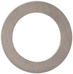 Made in USA - 0.005" Thick, 1/4" Inside x 3/8" OD, Shortening Shim - #12 Screw, Uncoated 300 Stainless Steel - Exact Tooling