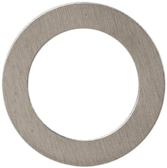 Made in USA - 0.005" Thick, 1/4" Inside x 3/8" OD, Shortening Shim - #12 Screw, Uncoated 300 Stainless Steel - Exact Tooling