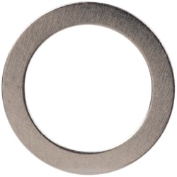 Made in USA - 0.01" Thick, 0.314" Inside x 7/16" OD, Shortening Shim - 1/4" Screw, Uncoated 300 Stainless Steel - Exact Tooling