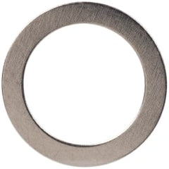 Made in USA - 0.01" Thick, 0.314" Inside x 7/16" OD, Shortening Shim - 1/4" Screw, Uncoated 300 Stainless Steel - Exact Tooling
