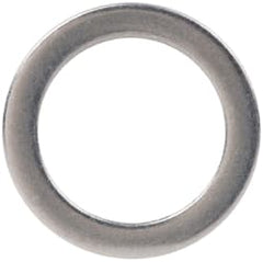 Made in USA - 0.016" Thick, 0.314" Inside x 7/16" OD, Shortening Shim - 1/4" Screw, Uncoated 300 Stainless Steel - Exact Tooling