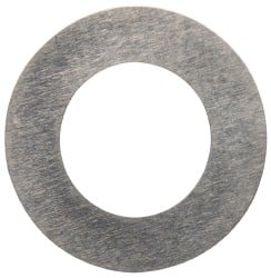 Made in USA - 0.1mm Thick, 8mm Inside x 14mm OD, Round Shim - 1/4" Screw, Uncoated 302/304 Stainless Steel - Exact Tooling