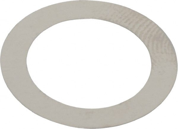 Made in USA - 0.1mm Thick, 14mm Inside x 20mm OD, Round Shim - 1/2" Screw, Uncoated 302/304 Stainless Steel - Exact Tooling