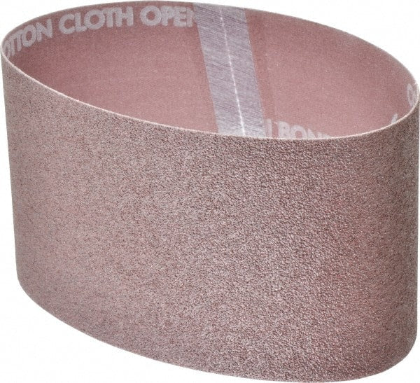 Norton - 3-1/2" Wide x 15-1/2" OAL, 60 Grit, Aluminum Oxide Abrasive Belt - Aluminum Oxide, Medium, Coated, X Weighted Cloth Backing, Series R228 - Exact Tooling