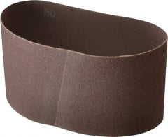 Norton - 3-1/2" Wide x 15-1/2" OAL, 80 Grit, Aluminum Oxide Abrasive Belt - Aluminum Oxide, Medium, Coated, X Weighted Cloth Backing, Series R228 - Exact Tooling