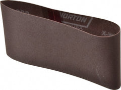 Norton - 3-1/2" Wide x 15-1/2" OAL, 150 Grit, Aluminum Oxide Abrasive Belt - Aluminum Oxide, Very Fine, Coated, Series R228 - Exact Tooling