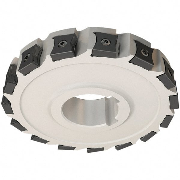 Iscar - Arbor Hole Connection, 0.5512" Cutting Width, 2.0472" Depth of Cut, 160mm Cutter Diam, 1.5748" Hole Diam, 20 Tooth Indexable Slotting Cutter - SSB-LN15 Toolholder, LN.. Insert, Right Hand Cutting Direction - Exact Tooling