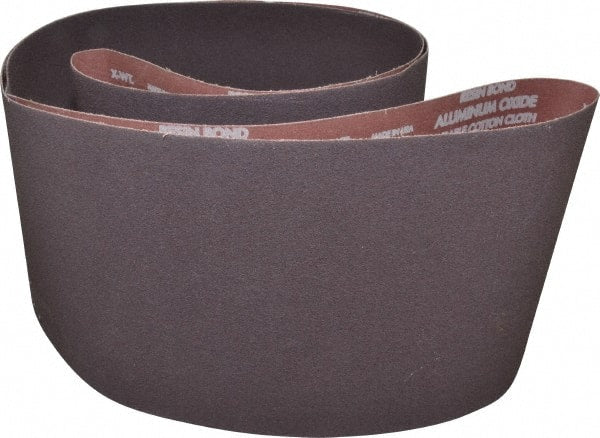 Norton - 8" Wide x 107" OAL, 50 Grit, Aluminum Oxide Abrasive Belt - Aluminum Oxide, Coarse, Coated, X Weighted Cloth Backing, Series R228 - Exact Tooling