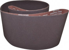 Norton - 8" Wide x 107" OAL, 50 Grit, Aluminum Oxide Abrasive Belt - Aluminum Oxide, Coarse, Coated, X Weighted Cloth Backing, Series R228 - Exact Tooling