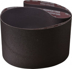 Norton - 8" Wide x 107" OAL, 60 Grit, Aluminum Oxide Abrasive Belt - Aluminum Oxide, Medium, Coated, X Weighted Cloth Backing, Series R228 - Exact Tooling