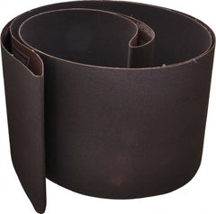 Norton - 8" Wide x 107" OAL, 100 Grit, Aluminum Oxide Abrasive Belt - Aluminum Oxide, Fine, Coated, X Weighted Cloth Backing, Series R228 - Exact Tooling
