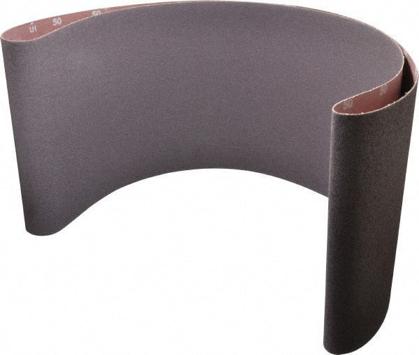 Norton - 10" Wide x 70-1/2" OAL, 50 Grit, Aluminum Oxide Abrasive Belt - Aluminum Oxide, Coarse, Coated, X Weighted Cloth Backing, Series R228 - Exact Tooling