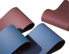 Norton - 37" Wide x 60" OAL, 150 Grit, Aluminum Oxide Abrasive Belt - Aluminum Oxide, Very Fine, Coated, X Weighted Cloth Backing, Series R215 - Exact Tooling