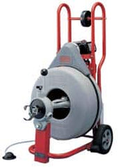 Ridgid - Electric Battery Drain Cleaning Machine - For 3" to 8" Pipe, 100' Cable, 200 Max RPM - Exact Tooling