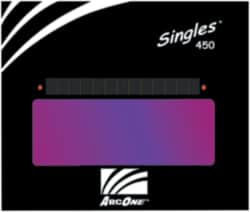 ArcOne - 5-1/4" Wide x 4-1/2" High, Lens Shade 9, Auto-Darkening Lens - 0.2" Thick, Green, Horizontal Mount - Exact Tooling