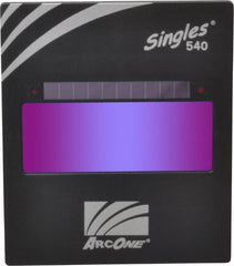 ArcOne - 4-1/2" Wide x 5-1/4" High, Lens Shade 10, Auto-Darkening Lens - 0.2" Thick, Green, Vertical Mount - Exact Tooling