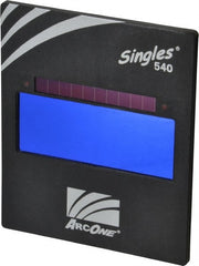 ArcOne - 4-1/2" Wide x 5-1/4" High, Lens Shade 11, Auto-Darkening Lens - 0.2" Thick, Green, Vertical Mount - Exact Tooling