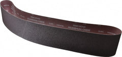 Norton - 4" Wide x 54" OAL, 50 Grit, Aluminum Oxide Abrasive Belt - Aluminum Oxide, Coarse, Coated, X Weighted Cloth Backing, Series R228 - Exact Tooling