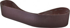 Norton - 4" Wide x 54" OAL, 60 Grit, Aluminum Oxide Abrasive Belt - Aluminum Oxide, Medium, Coated, X Weighted Cloth Backing, Series R228 - Exact Tooling