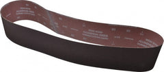 Norton - 4" Wide x 54" OAL, 80 Grit, Aluminum Oxide Abrasive Belt - Aluminum Oxide, Medium, Coated, X Weighted Cloth Backing, Series R228 - Exact Tooling