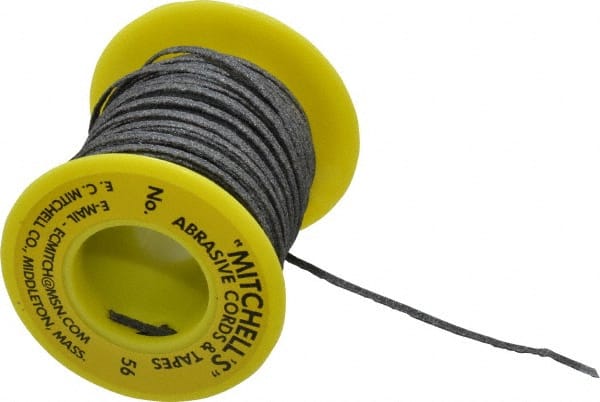 Made in USA - 3/32" Wide, 180 Grit Aluminum Oxide Abrasive Tape - 50' Long, Very Fine Grade - Exact Tooling