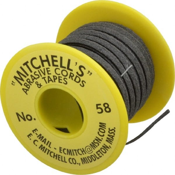 Made in USA - 3/16" Wide, 150 Grit Aluminum Oxide Abrasive Tape - 10' Long, Very Fine Grade - Exact Tooling