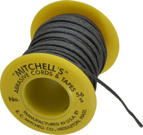 Made in USA - 3/32" Wide, 180 Grit Silicon Carbide Abrasive Tape - 50' Long, Very Fine Grade - Exact Tooling