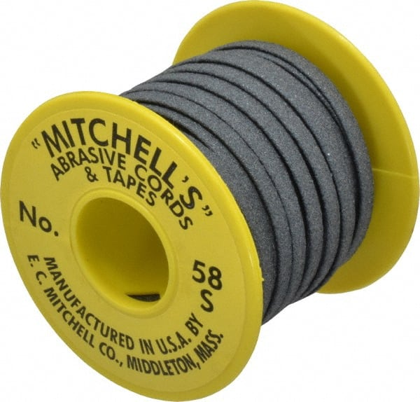 Made in USA - 3/16" Wide, 150 Grit Silicon Carbide Abrasive Tape - 50' Long, Very Fine Grade - Exact Tooling