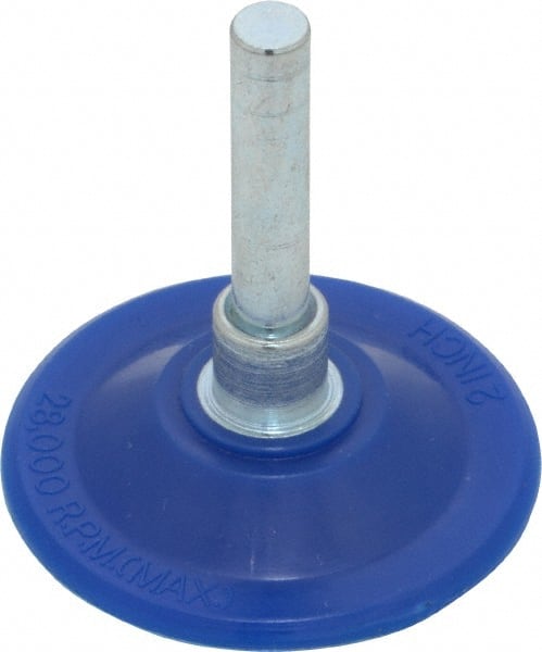 Value Collection - 2" Diam Adhesive/PSA Disc Backing Pad - 1/4" Shank Diam, 12,000 RPM - Exact Tooling