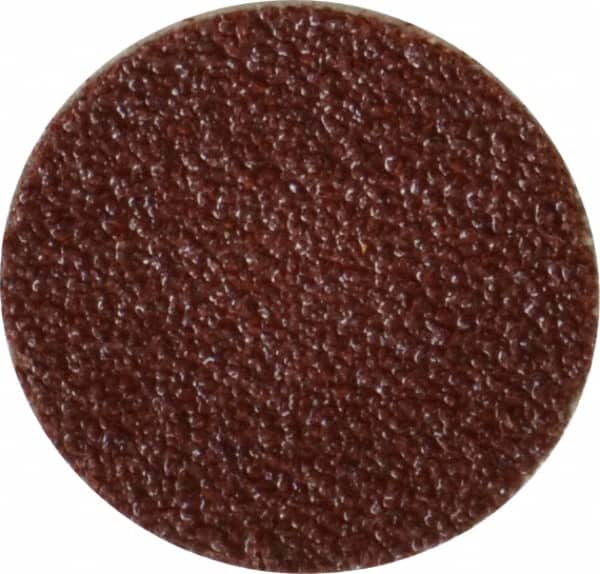 Made in USA - 3/4" Diam, 80 Grit Aluminum Oxide Adhesive PSA Disc - Medium Grade, Cloth Backing, For Low Speed Dual-Action Sanders, Random Orbital Sanders - Exact Tooling