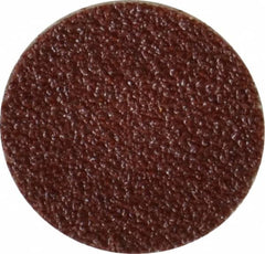 Made in USA - 3/4" Diam, 80 Grit Aluminum Oxide Adhesive PSA Disc - Medium Grade, Cloth Backing, For Low Speed Dual-Action Sanders, Random Orbital Sanders - Exact Tooling